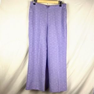 Alfred Dunner Pants Womens Large Classic Fit Pull On Straight Leg Wide Baggy NWT